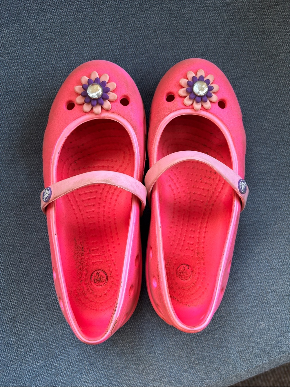 Crocs Kids Pink Mary Jane Shoes Size C 13